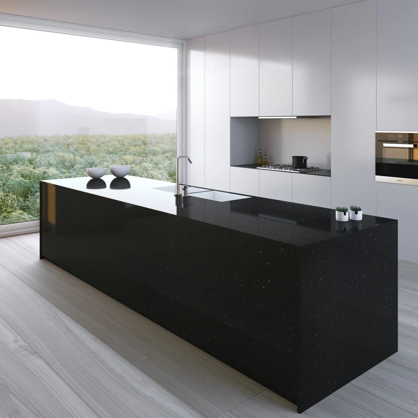 Silestone Negro Stellar
